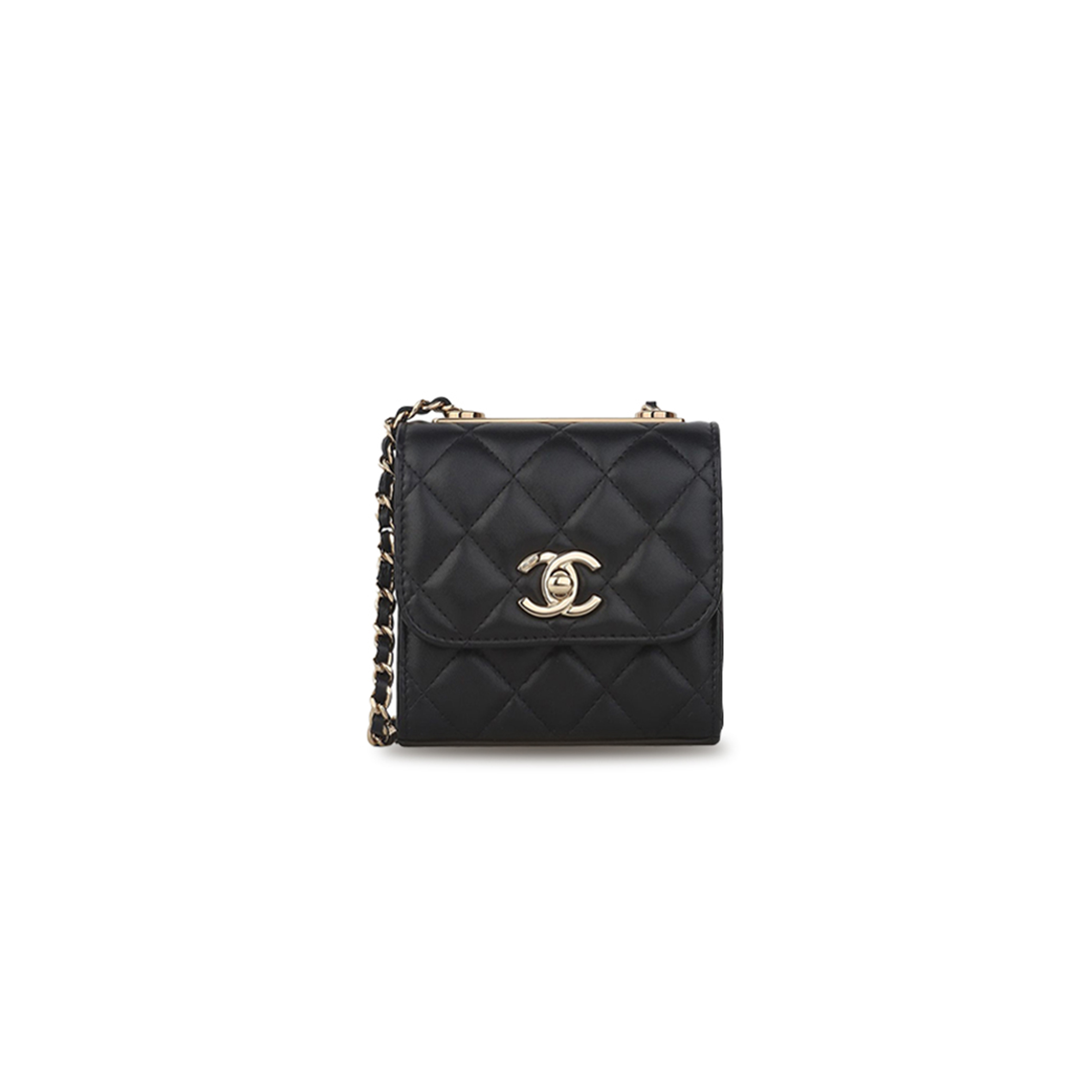 CHANEL TREND MINI CROSSBODY BAG IN LAMB WITH GOLD CC CHAIN A81633 (11*11*5.5cm)